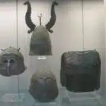 Helmets dating to the early 12th century BC with horns were worn by many people around the world